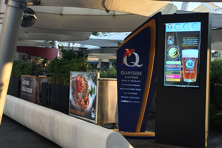 Outdoor Digital Display Singapore sea food 