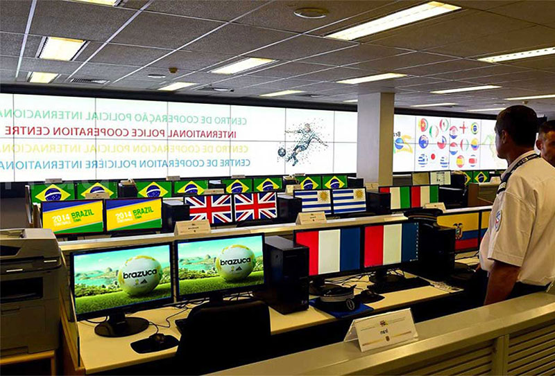 video wall for Brazil police station