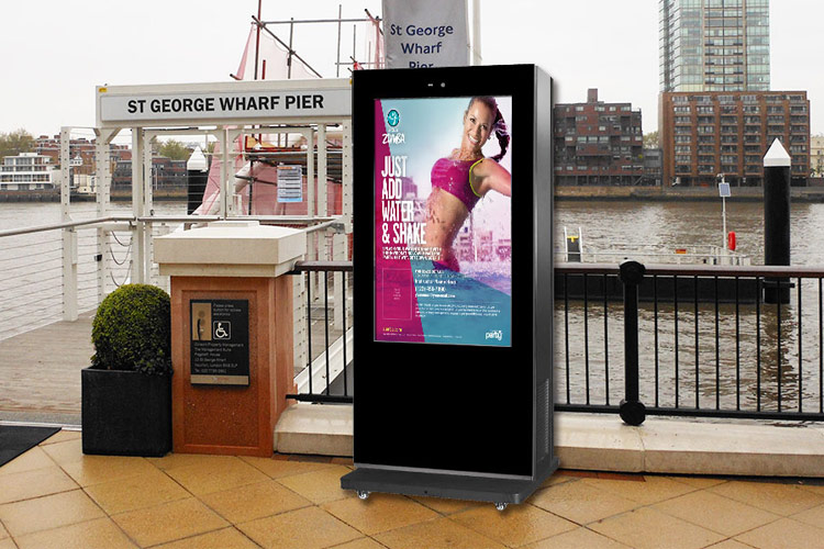 outdoor advertising kiosk