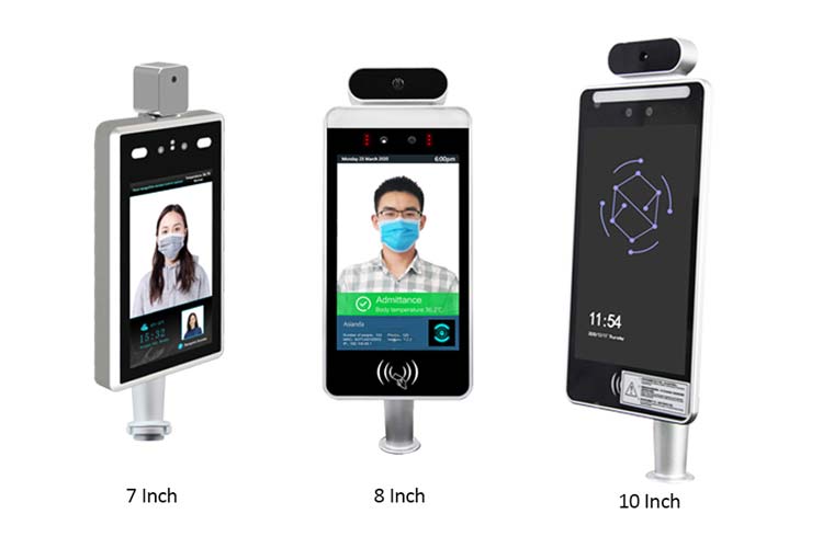 face recognition temperature screening kiosk 