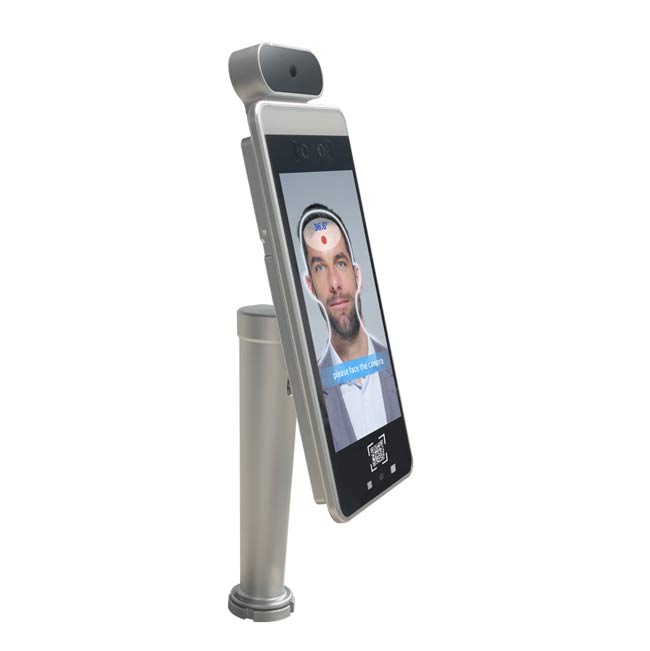 face recognition temperature kiosk