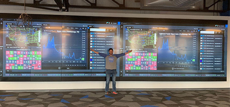 LCD video wall display
