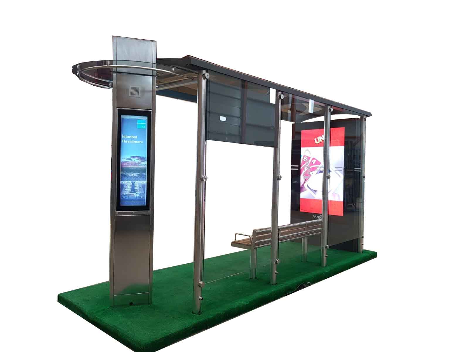 bus shelter display outdoor screen new design sunlight readable