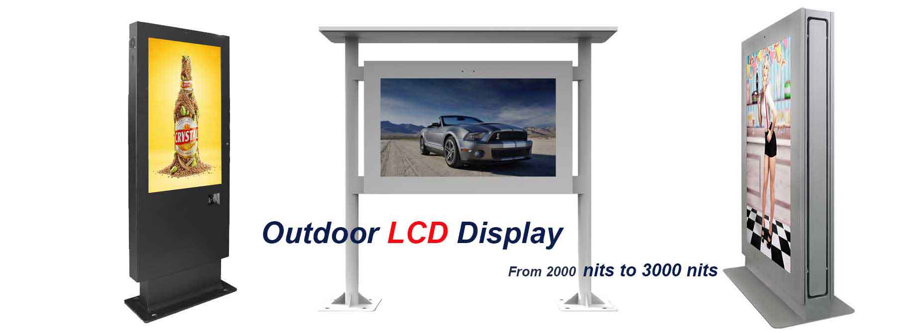 outdoor display screens for the hot models outdoor sunlight readable display 3000nits