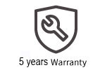 five years warranty