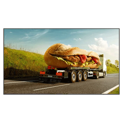 65 inch indoor wall mounted super narrow display