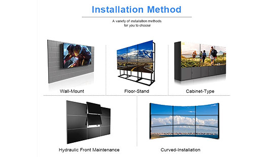 55 inch 0.88mm Bezel 500nits/700nits UHD 4K Video Wall