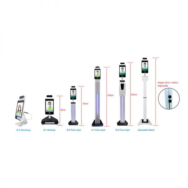 Face recognition temperature measurement terminal 8 inch