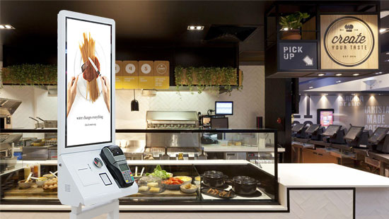 24inch Smart Self-Service Order Payment Touch Kiosk YXD24P--WZDT