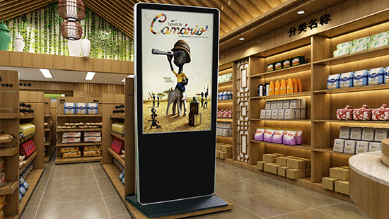 49-inch indoor android lcd digital signage floor standing