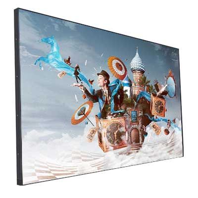 55 Inch FHD wall mounted comercial super narrow display