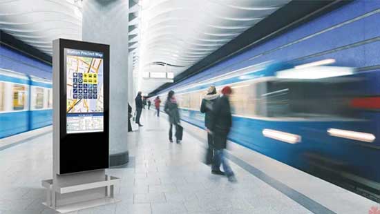 YXD75S-DWP IP65 75 Inch Single Side Outdoor Standing Digital Signage