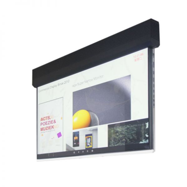 43 Inch TFT Panel Ultra Thin Double Sided Transparent Glass Android Hanging Advertisng Player