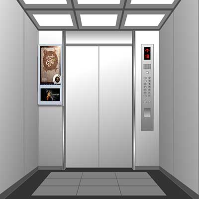 Wall Mounted Elevator Digital Signage Advertising