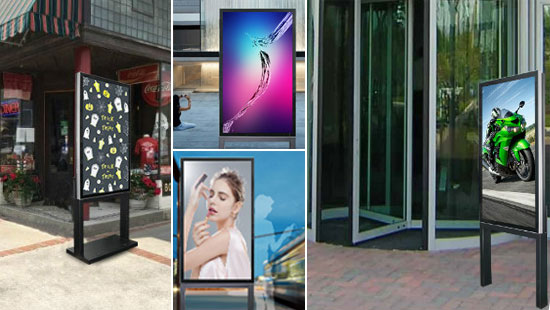 YXD55S-DWX 55inch Ultra Thin Fanless IP 67 Outdoor Digital Signage Display