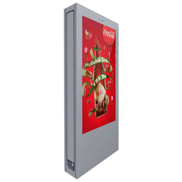 YXD75S-BWP IP65 75 inch Double Side Outdoor Standing Digital Signage Display