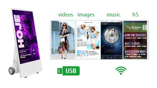 43 inch Outdoor Portable TV Display with Battery Design
