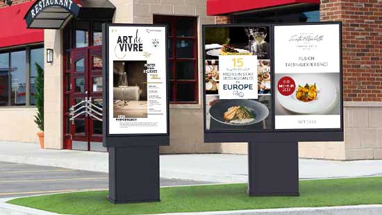 Bonded YXD55S-DM IP67 55inch Outdoor Digital Menu board