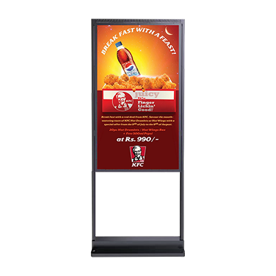 Dual sides digital window display 3000 nits/700 nits