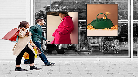 Single Image Display New Arrival Single Screen 2500nits High Brightness LCD Digital Window ...