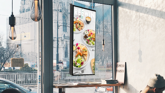 2G Dual sides digital window display 2500 nits/700 nits